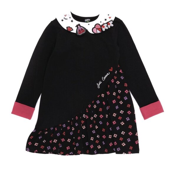 Nano black printed tunic and pink legging set size 8 - Picture 2 of 7